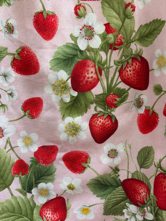 Strawberry Collared Dress - Plus Sizes only