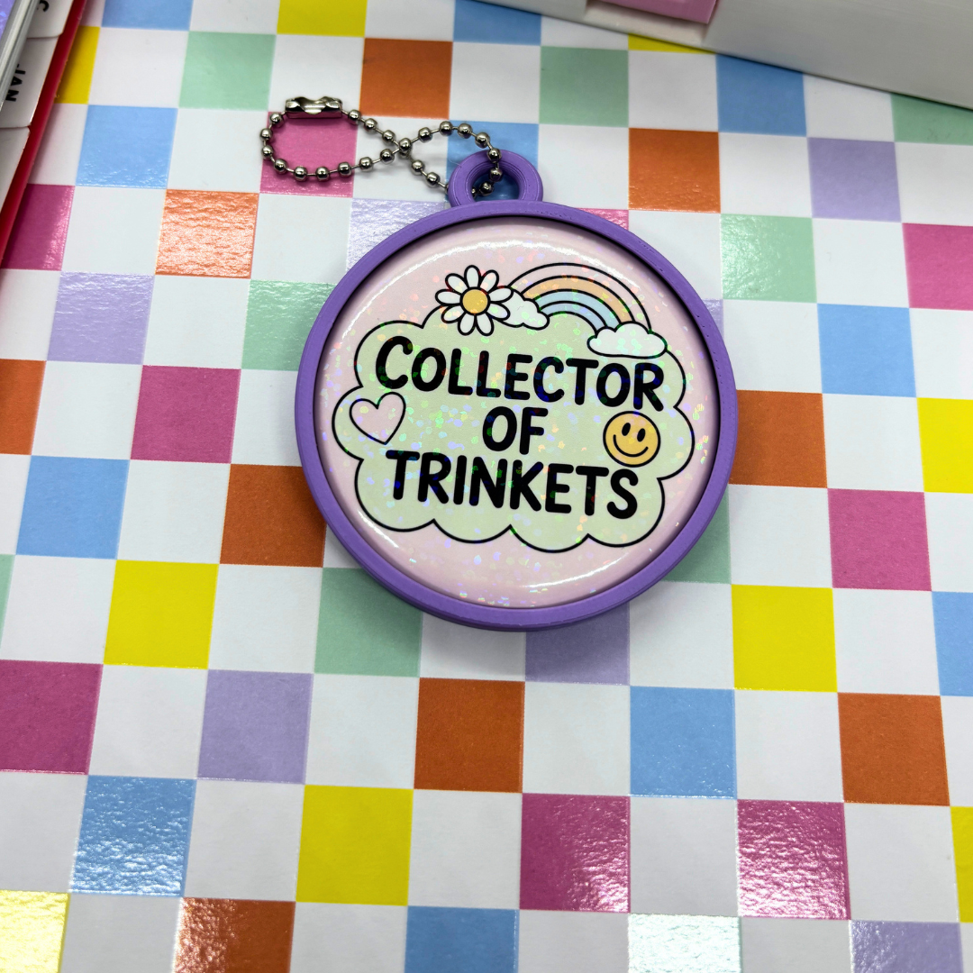 Collector of Trinkets | Large| Pin Back Button + Button Keeper Bag Charm