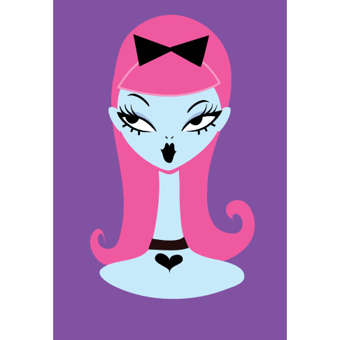 Bubblegum Boo Spooky Doll Brooch by Miss Fluff x Lipstick & Chrome