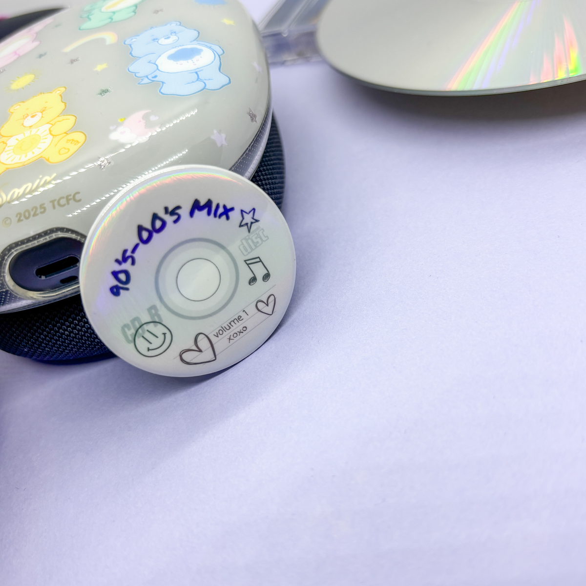 Mixed CD |Holographic| Medium Pin Back Button