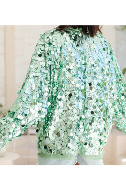 Sequin Embellished Glam Kimono