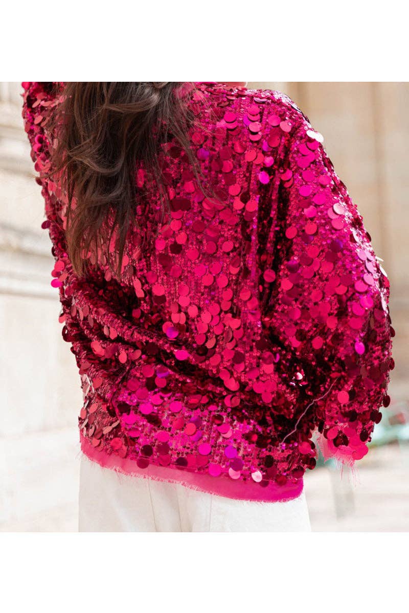 Sequin Embellished Glam Kimono
