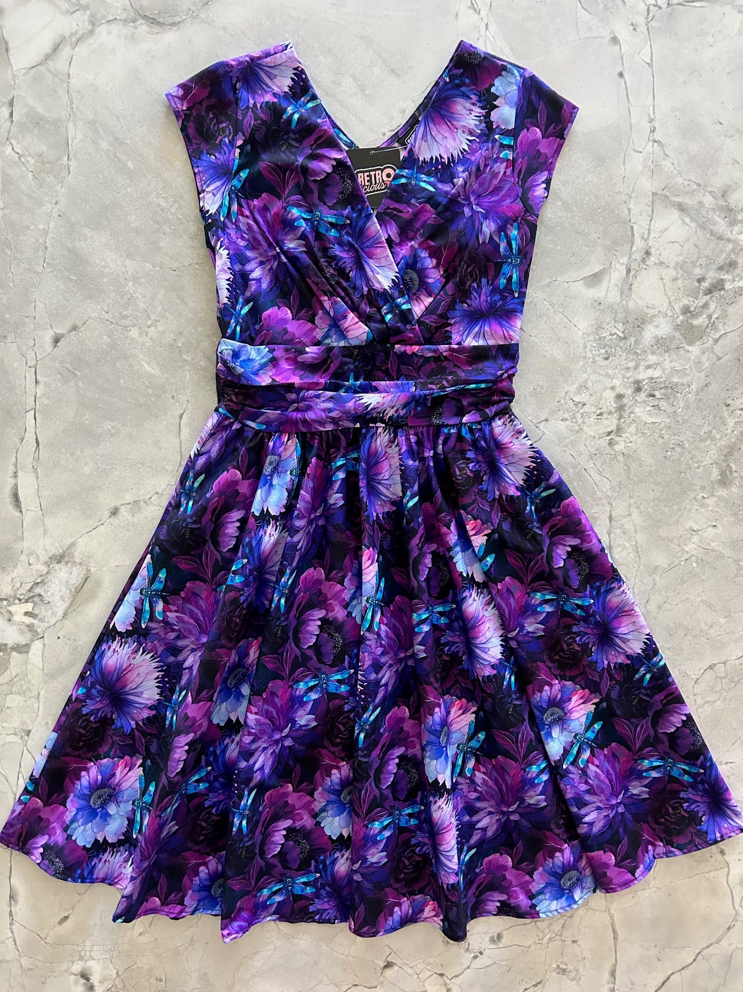Dragonfly Floral Greta Dress - XS only, 1 left!