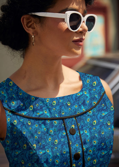 Elizabeth Dress in Peacock