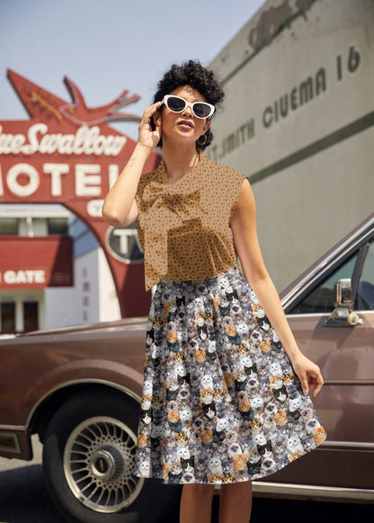 Realistic Cats A-line Skirt