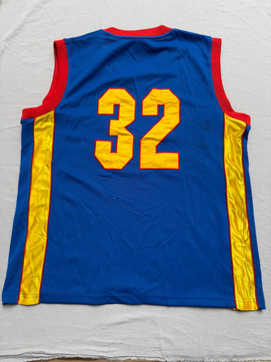 Harlem Basketball Jersey #32 Blue Red Gold XL