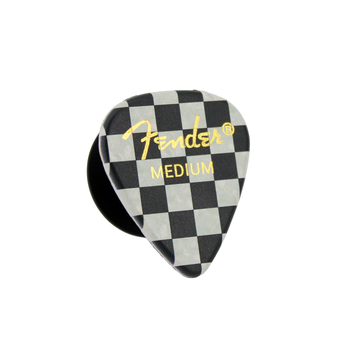 Fender guitar pick phone grip (Checkered)