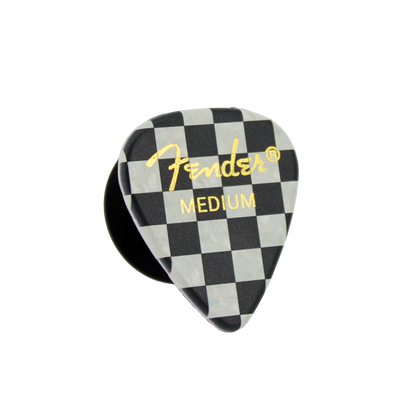 Fender guitar pick phone grip (Checkered)