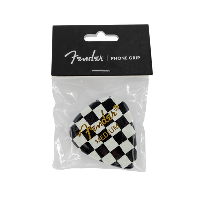 Fender guitar pick phone grip (Checkered)