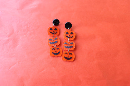 "You're the Pick of the Patch" Pumpkin Earrings