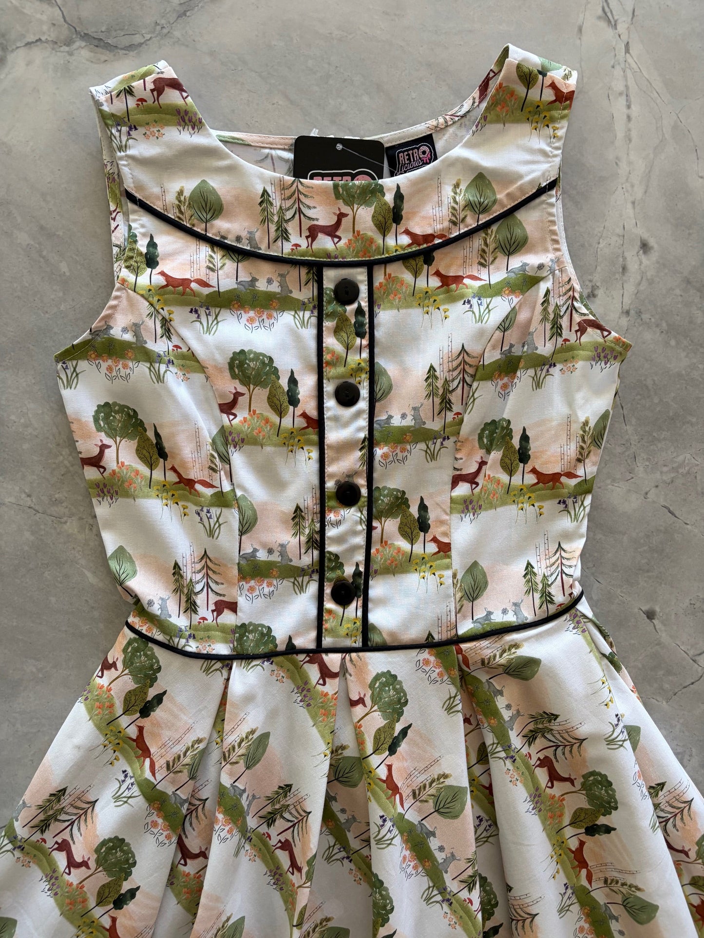 Elizabeth Dress in Woodland Sunset