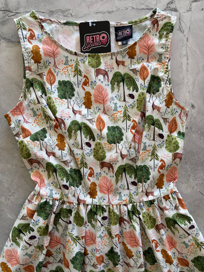 Woodland Vintage Dress in Cream