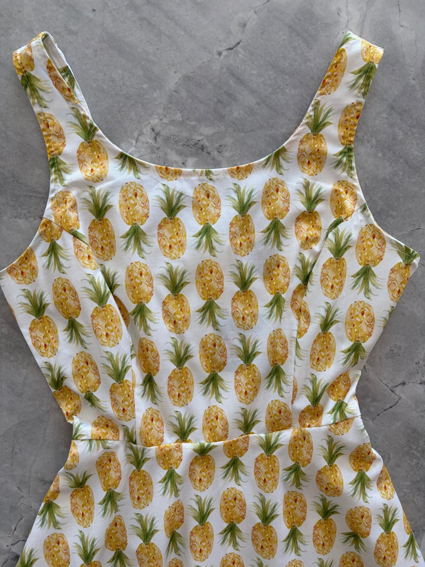 Pineapple Skater Dress