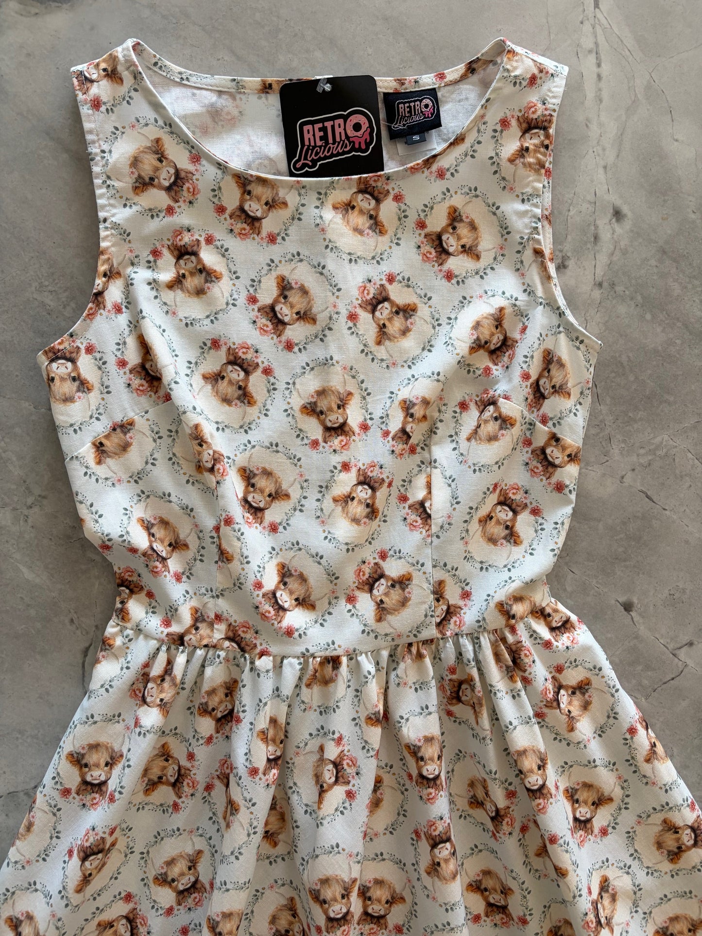 Till the Cows Come Home Vintage Dress