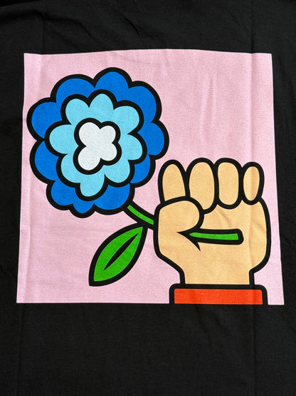 Idles Band T-shirt Fist with Flower Tee on Back Tee