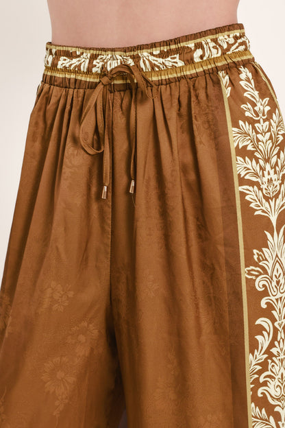 VINTAGE MANOR PALAZZO WOVEN PANTS