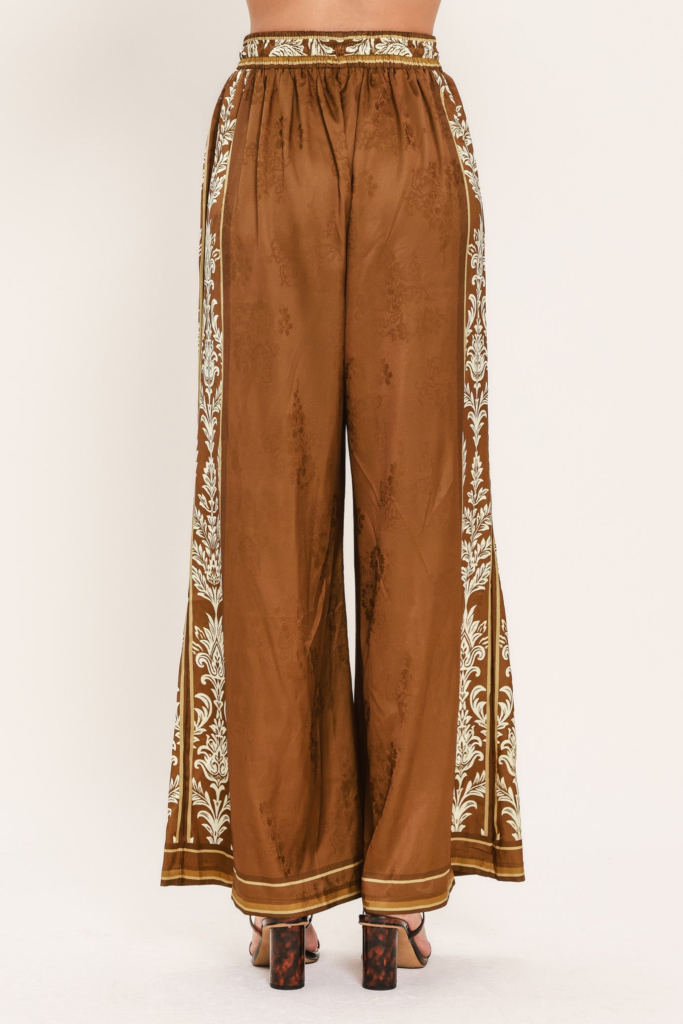 VINTAGE MANOR PALAZZO WOVEN PANTS