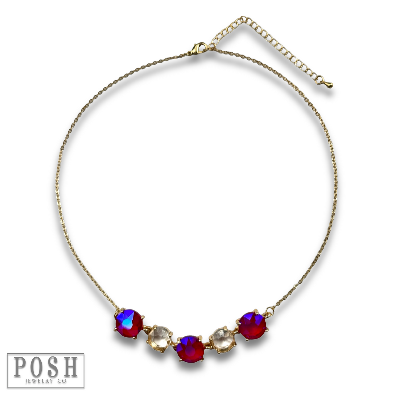 Chain necklace with round stones, last call