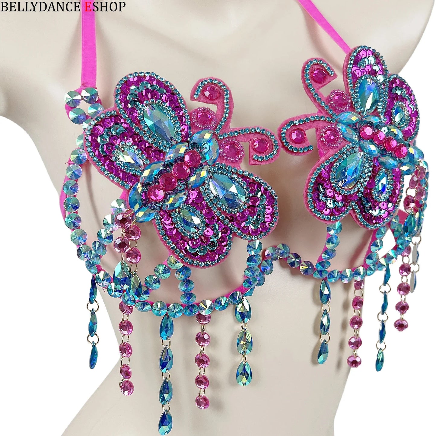 The Stardust Empress Sirena – Deluxe Rhinestone & Stone Samba Carnival Wire Bra