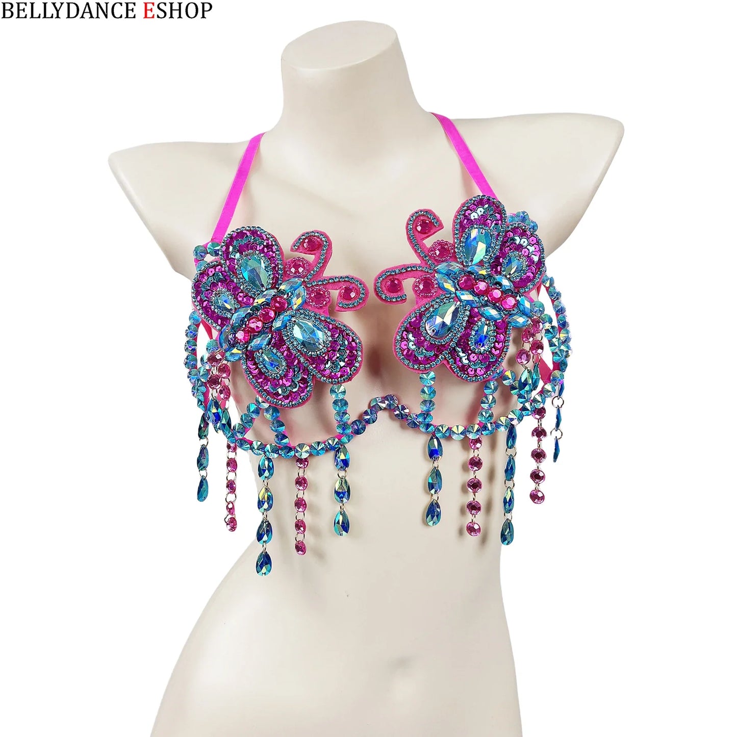 The Stardust Empress Sirena – Deluxe Rhinestone & Stone Samba Carnival Wire Bra