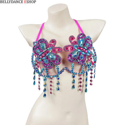 The Stardust Empress Sirena – Deluxe Rhinestone & Stone Samba Carnival Wire Bra