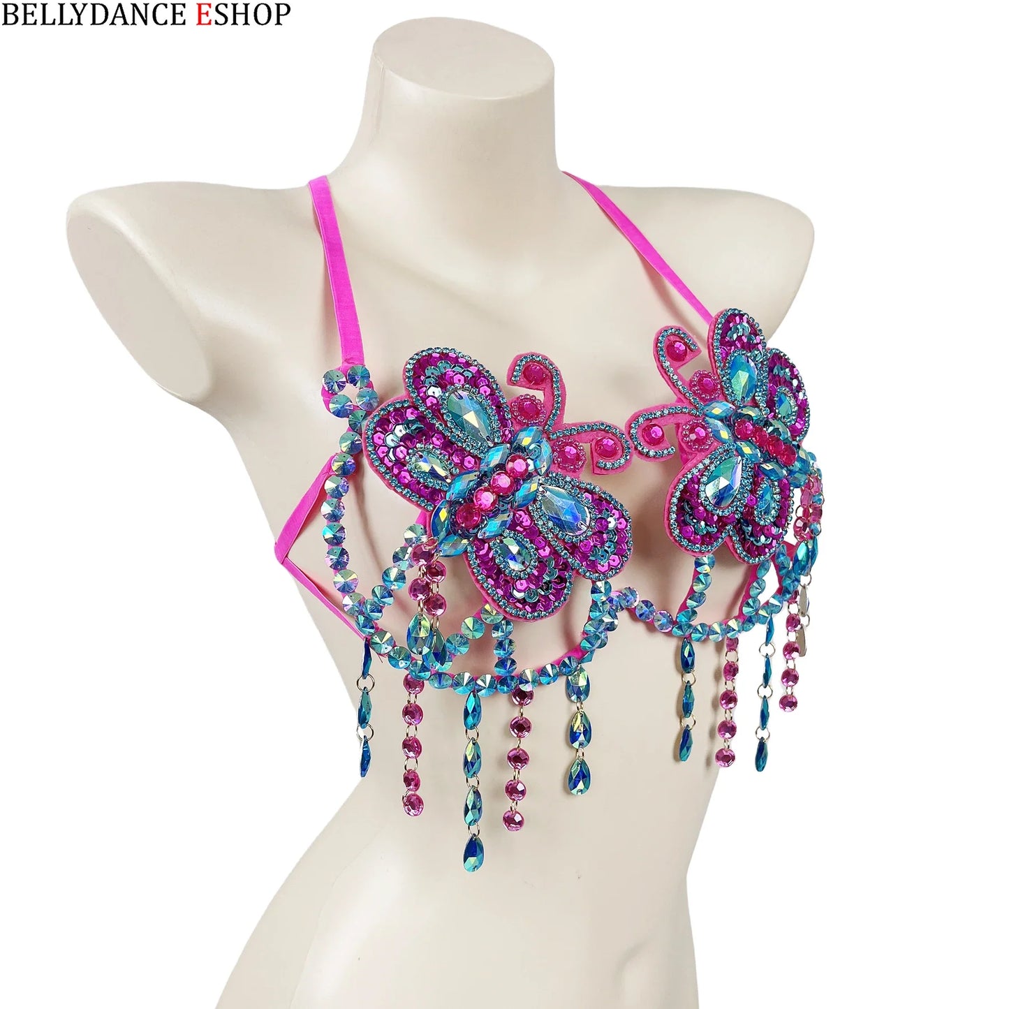 The Stardust Empress Sirena – Deluxe Rhinestone & Stone Samba Carnival Wire Bra