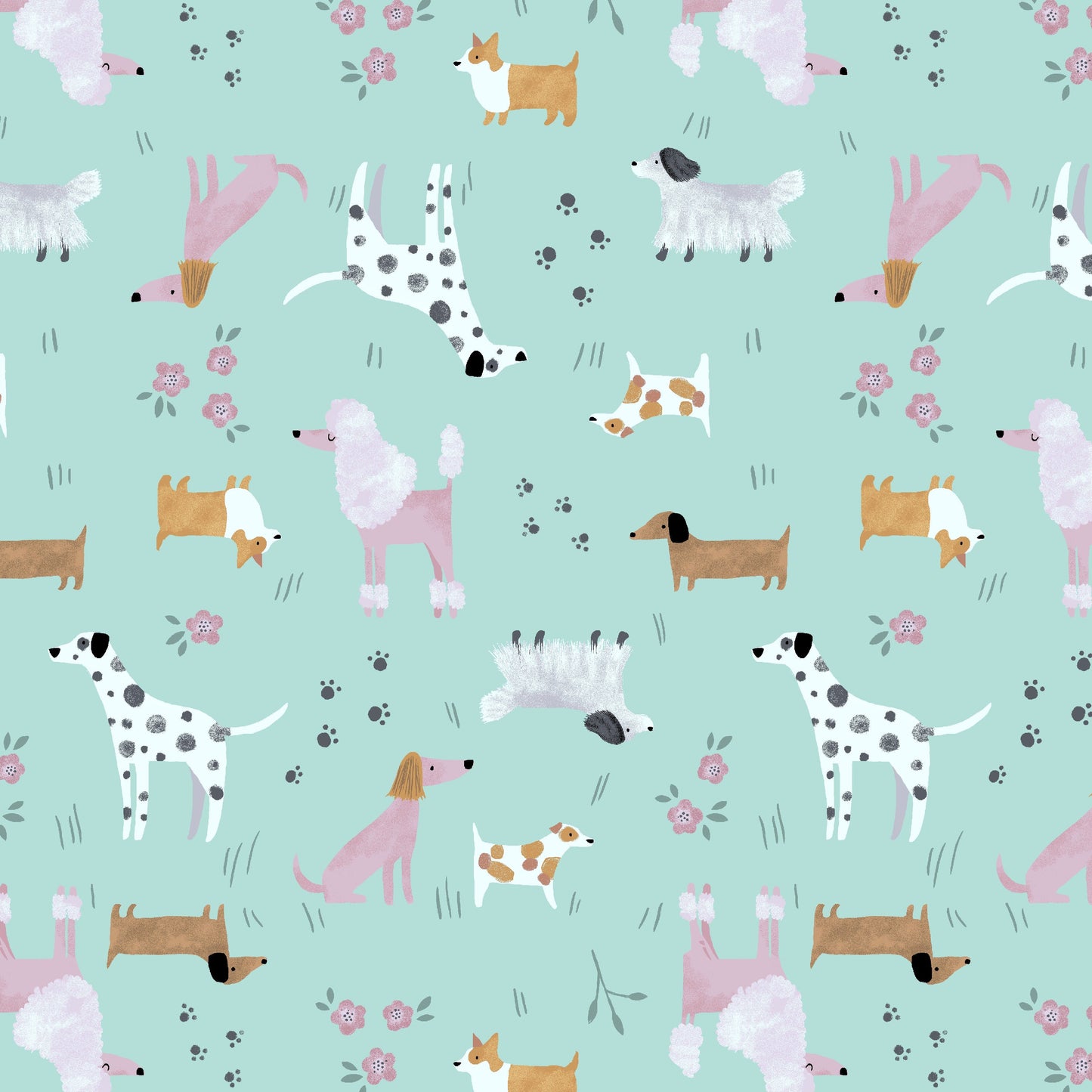 Dogs Skater Skirt