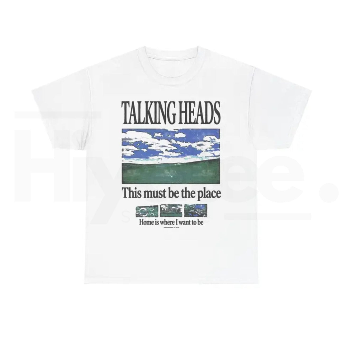 Talking Heads "This Must Be The Place" Graphic Tee – Retro 80s Rock Lyric T-Shirt