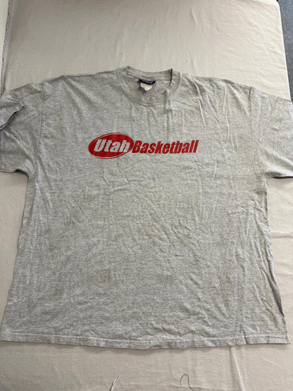 VTG University of Utah Utes Basketball T-shirt Reebok 3XL