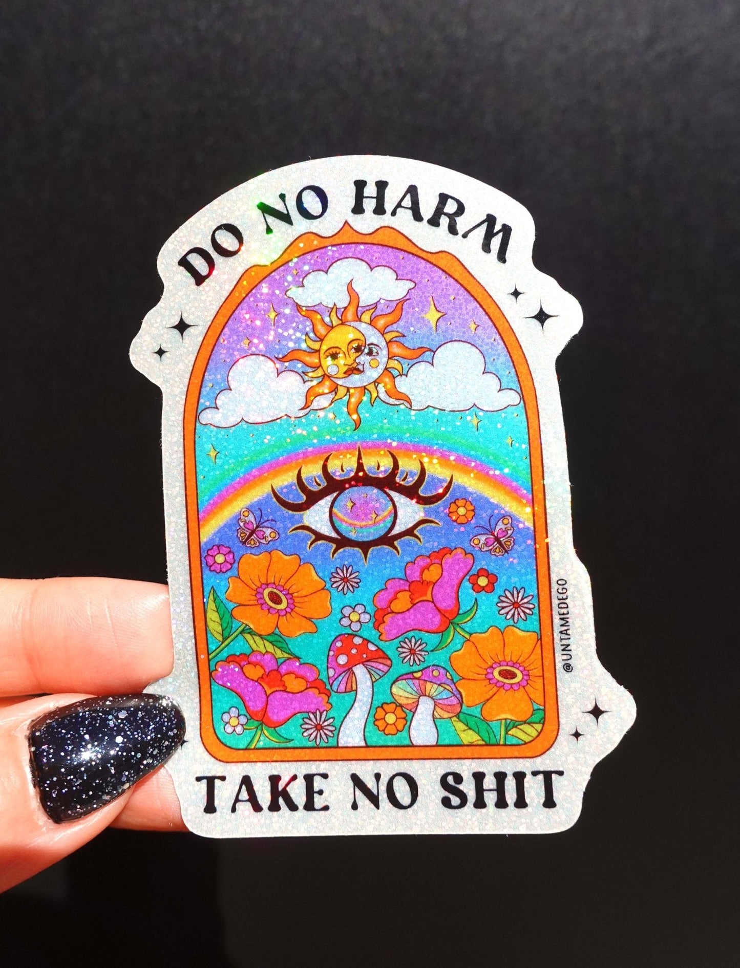 Do No Harm Take No Shit Sticker