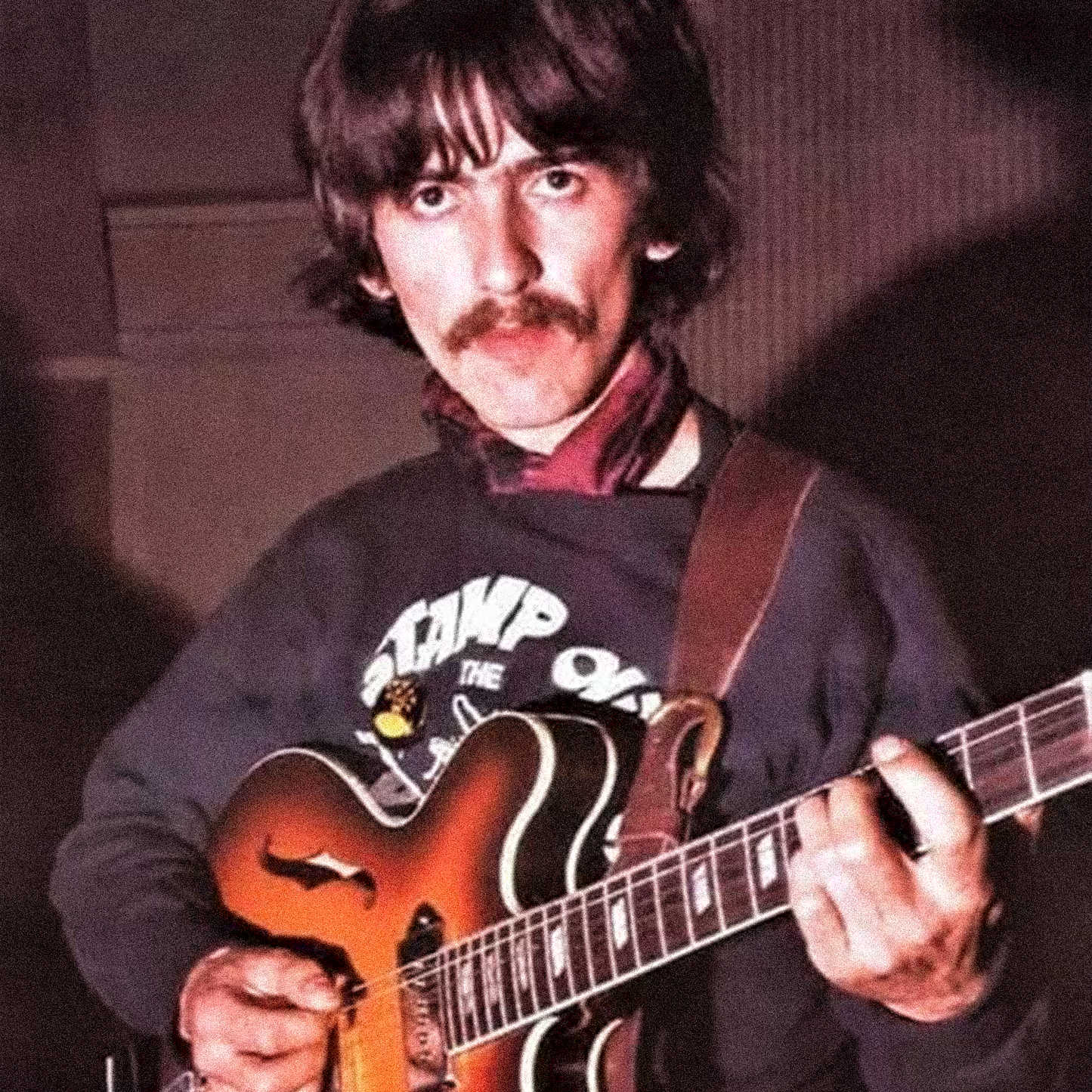 60s 'Stamp Out the Beatles' Black Crewneck Vintage Print