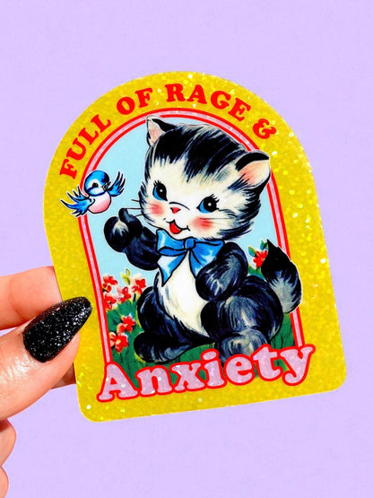 Full of Rage & Anxiety Sticker