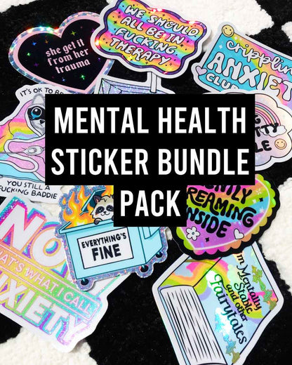 Funny Mental Health Sticker Pack