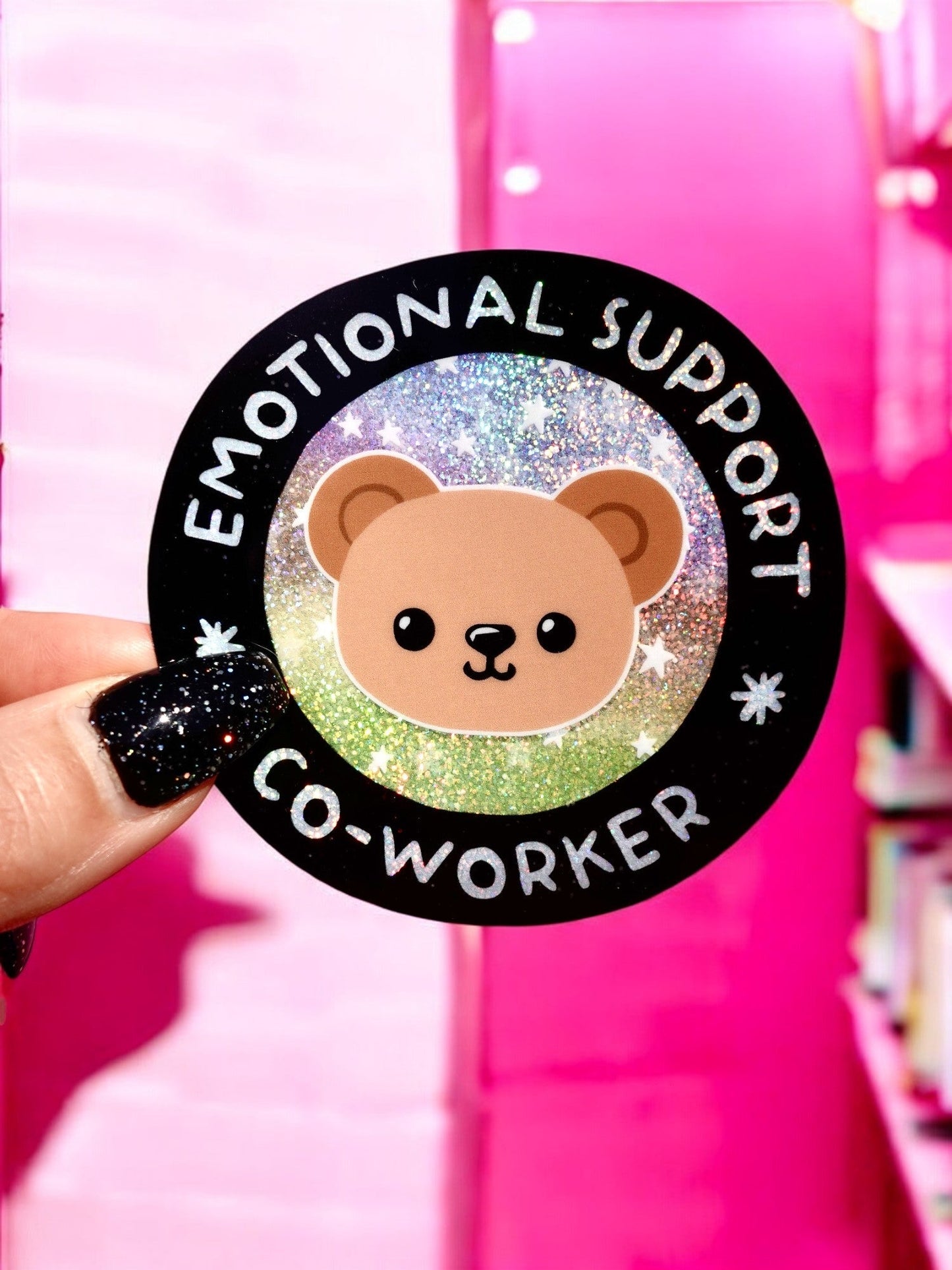 Emotional Support Co-Worker Sticker