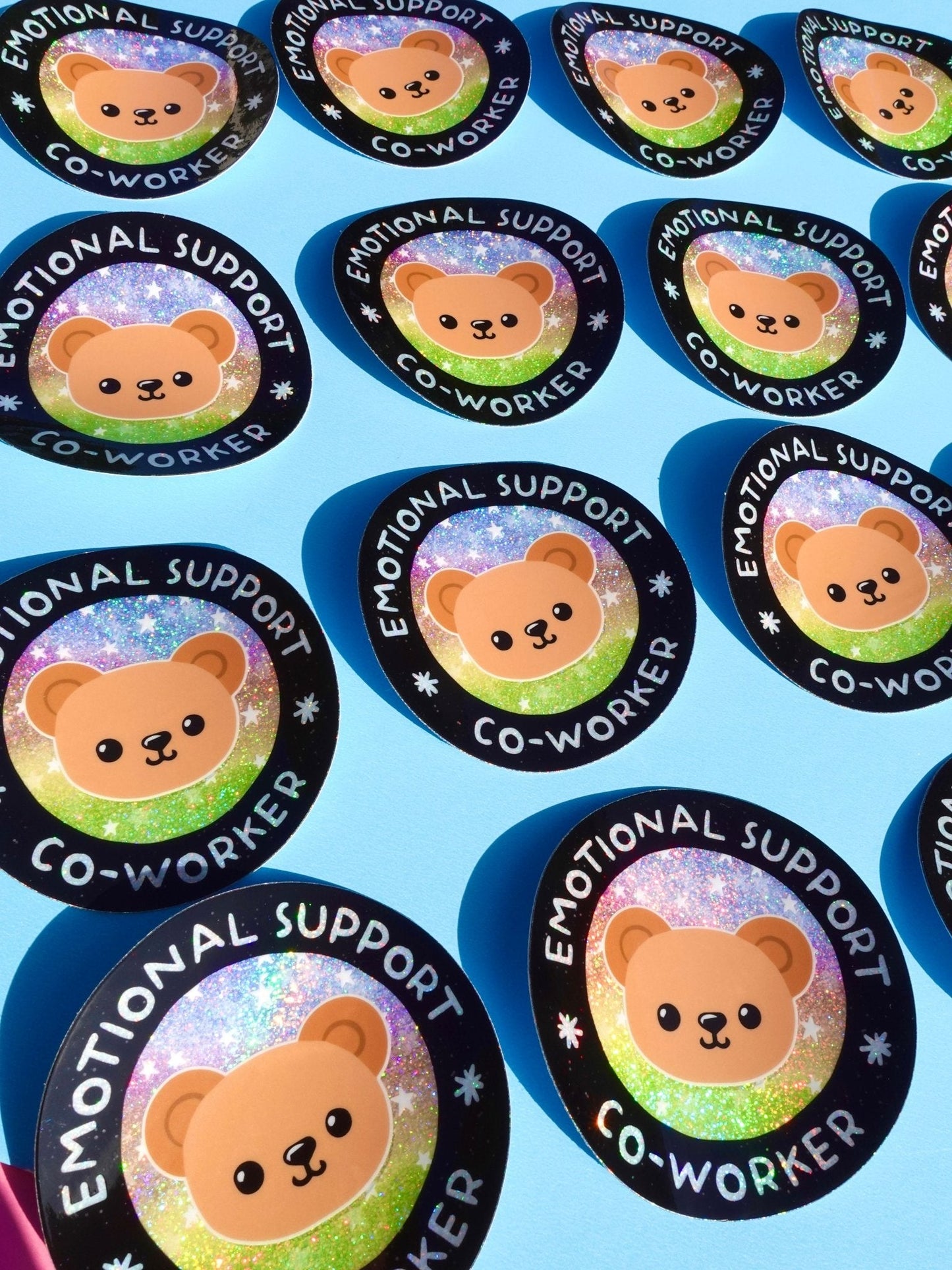 Emotional Support Co-Worker Sticker
