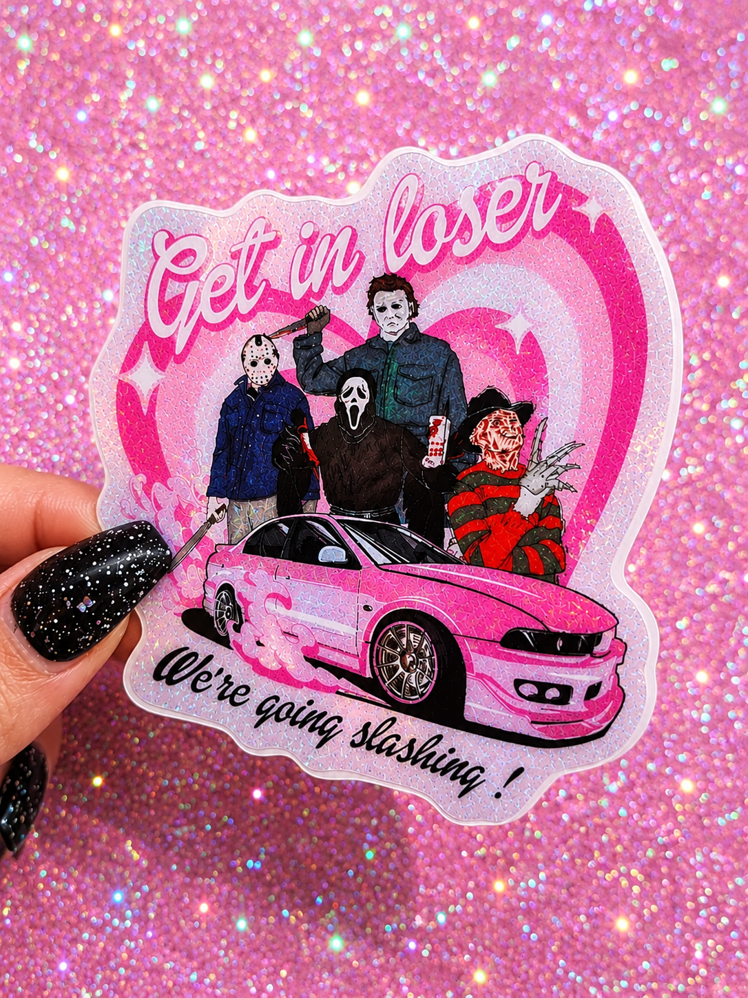 Get In Loser Mean Girls Horror Sticker