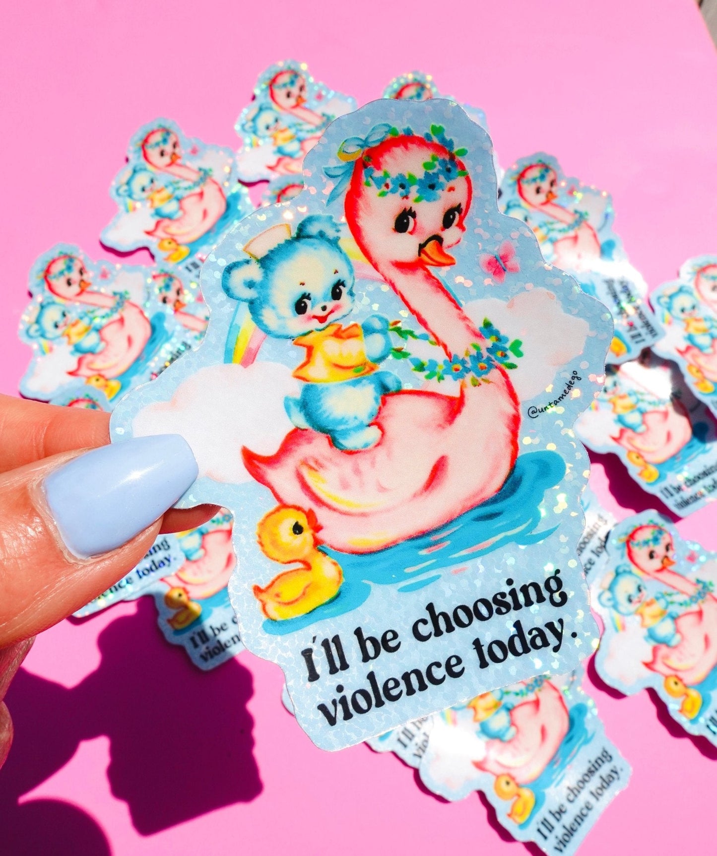 I'll Be Choosing Violence Today Sticker