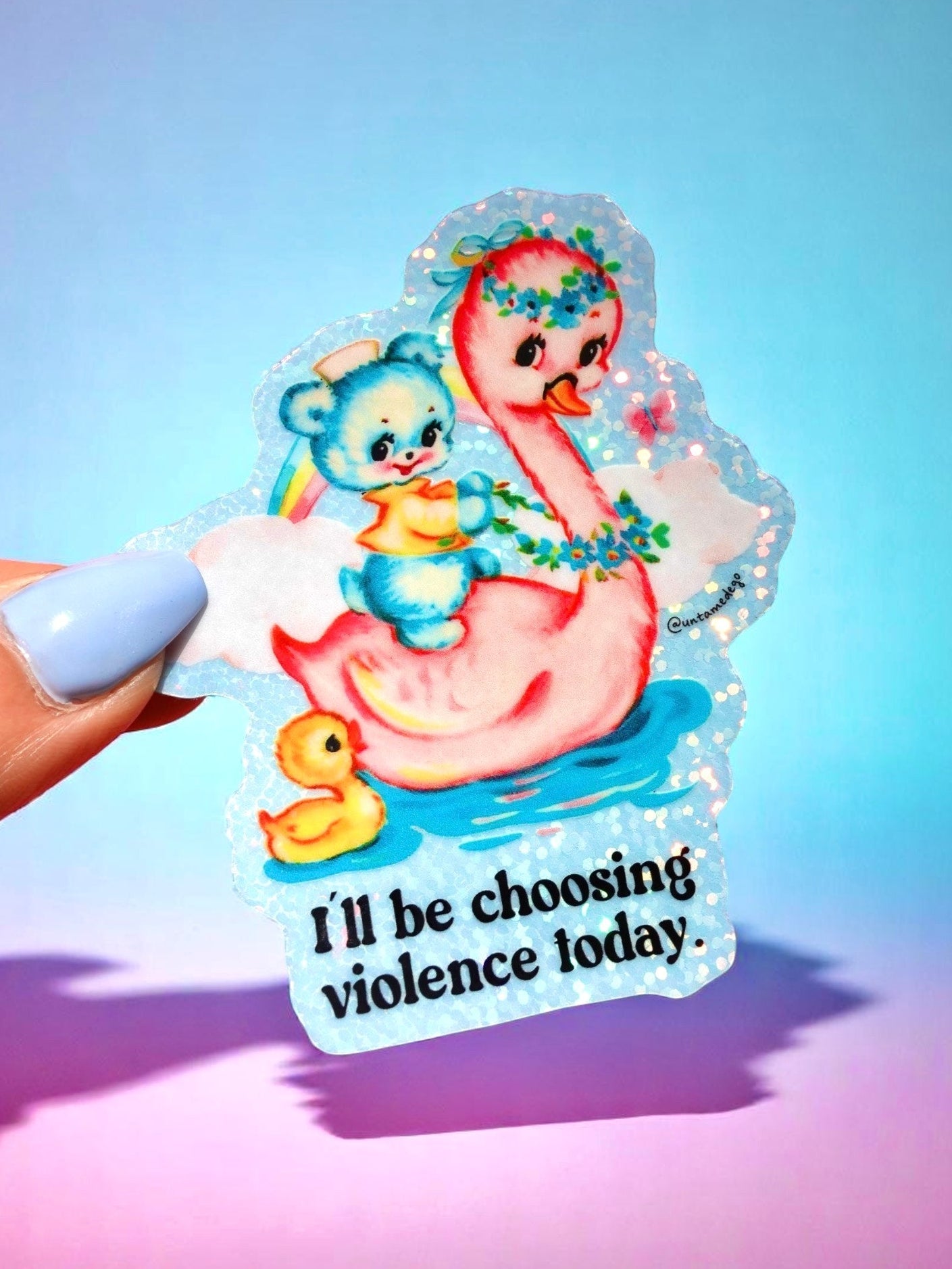 I'll Be Choosing Violence Today Sticker