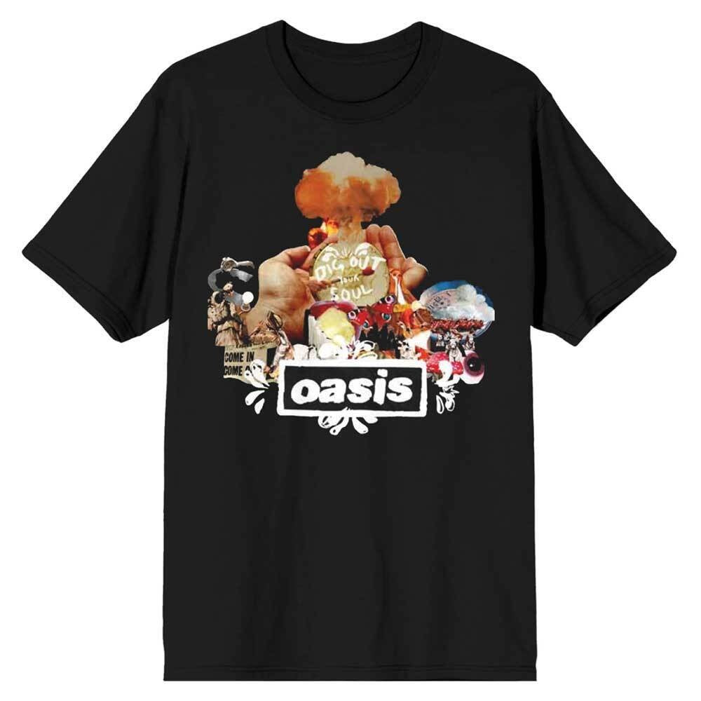 Oasis Atomic Mens T-shirt - Dig Out Your Soul Licensed - Brand New - Band Tees