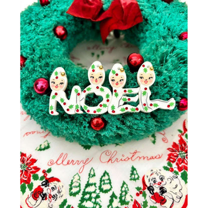 Playful Pixies NOEL Brooch by 50's Vintage Dame x Lipstick & Chrome
