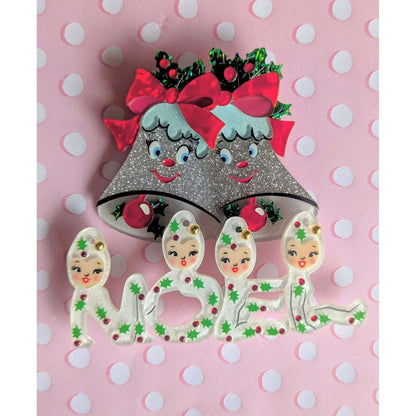 Playful Pixies NOEL Brooch by 50's Vintage Dame x Lipstick & Chrome