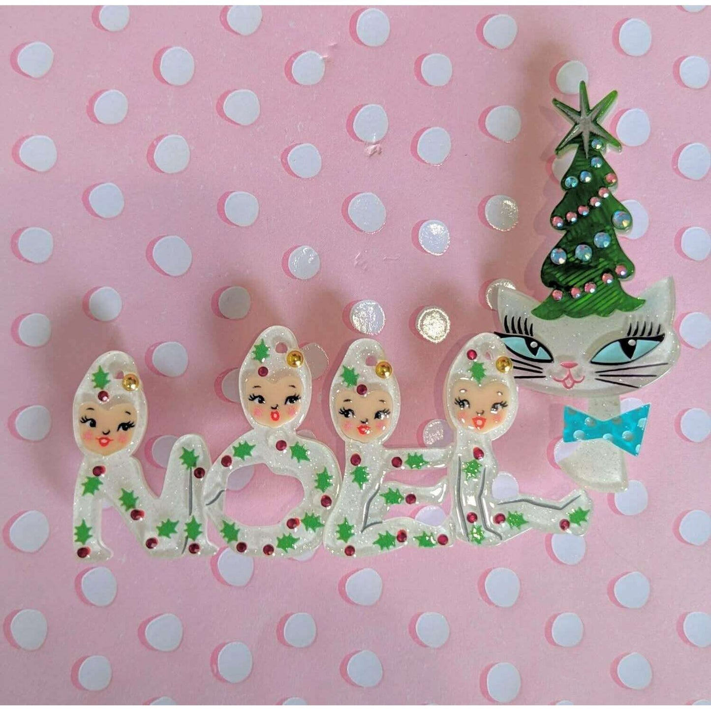 Playful Pixies NOEL Brooch by 50's Vintage Dame x Lipstick & Chrome