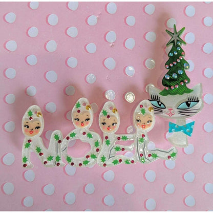 Playful Pixies NOEL Brooch by 50's Vintage Dame x Lipstick & Chrome