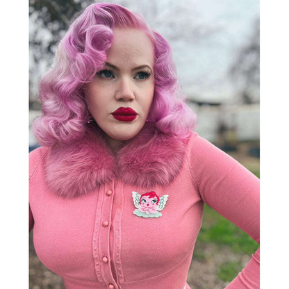 Mini Matchmaker Brooch by Miss Fluff x Lipstick & Chrome
