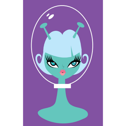 Beam Me Up Babe Spooky Doll Brooch by Miss Fluff x Lipstick & Chrome