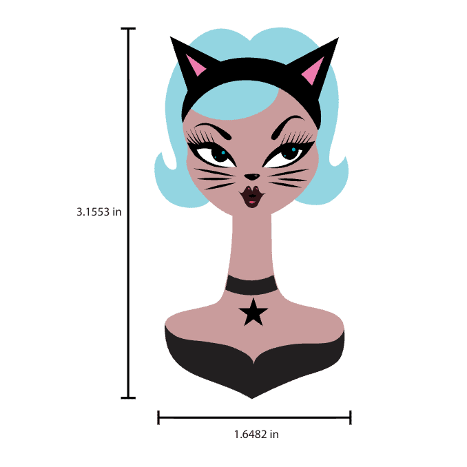 Cat's Meow Spooky Doll Brooch by Miss Fluff x Lipstick & Chrome