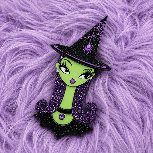 Hex Appeal Spooky Doll Brooch by Miss Fluff x Lipstick & Chrome