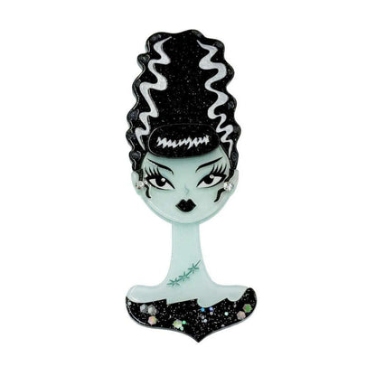 Mrs. Midnight Spooky Doll Brooch by Miss Fluff x Lipstick & Chrome
