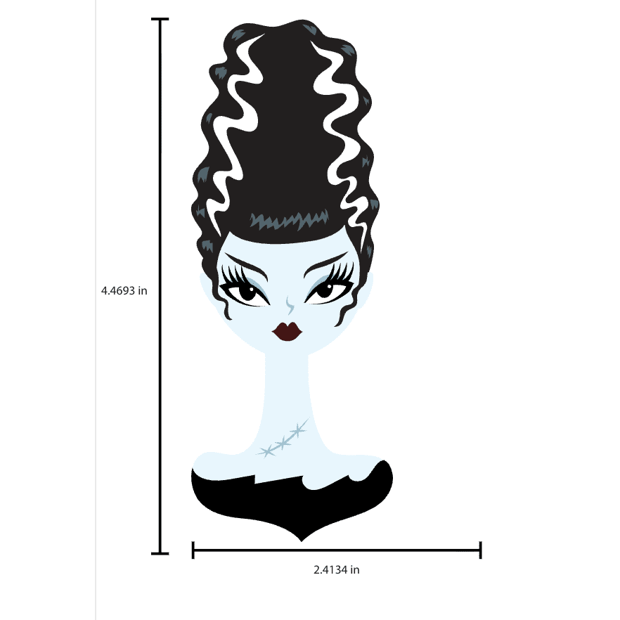 Mrs. Midnight Spooky Doll Brooch by Miss Fluff x Lipstick & Chrome