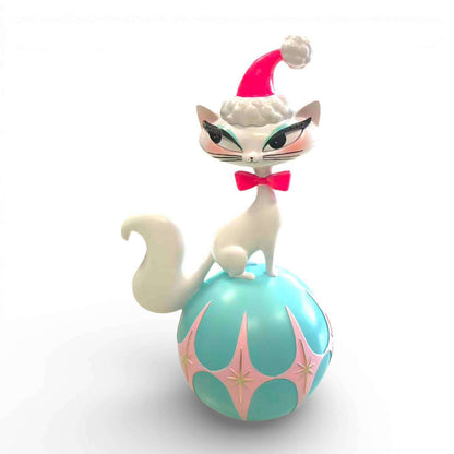 12" Swanky Christmas Kitty Figurine | Miss Fluff December Diamonds